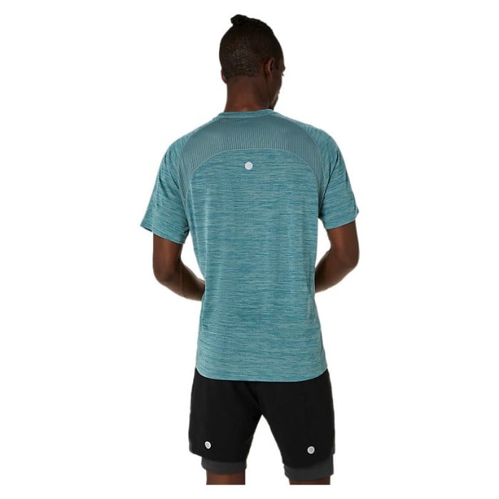 Asics Road Mens Running Short Sleeve Top - Foggy Teal - image 2