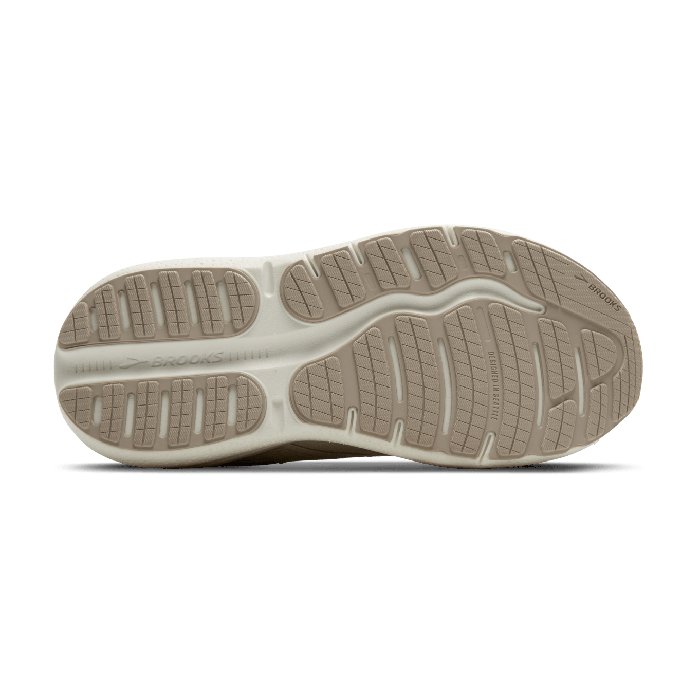 Brooks Ghost Max 2 Suede - Womens Walking Shoes - Almond/Peach Chateau