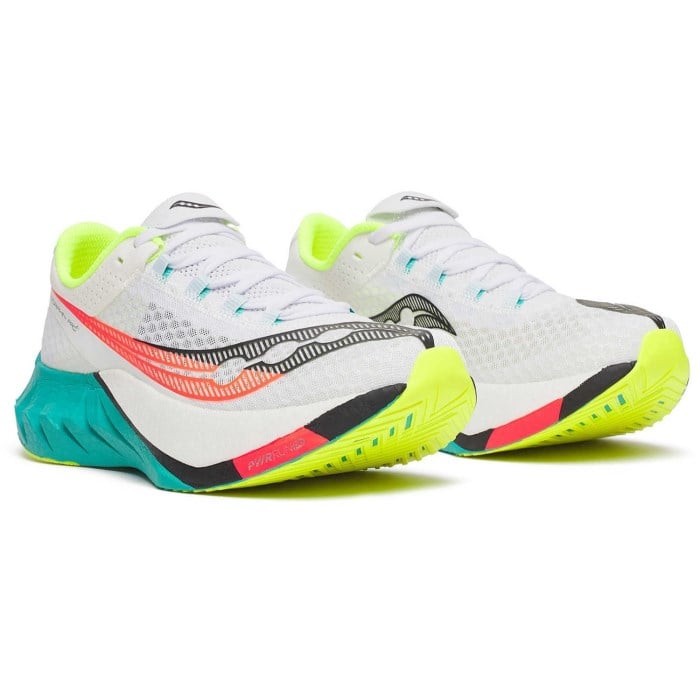 Saucony Endorphin Pro 4 - Mens Road Racing Shoes - White/Mutant