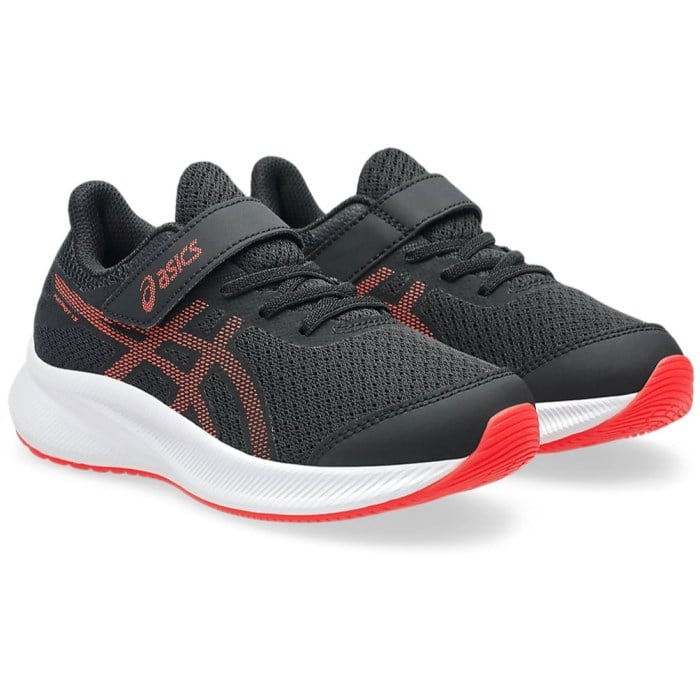 Asics Patriot 13 PS - Kids Running Shoes - Black/Flash Red