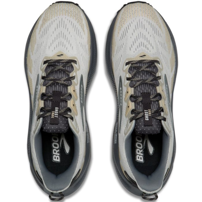 Brooks Ghost Trail - Mens Trail Running Shoes - Gray/Gray/Bleached Sand