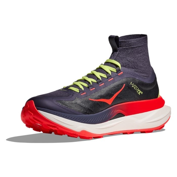 Hoka Tecton X 3 - Mens Trail Running Shoes - Squid Ink/Neon Flame