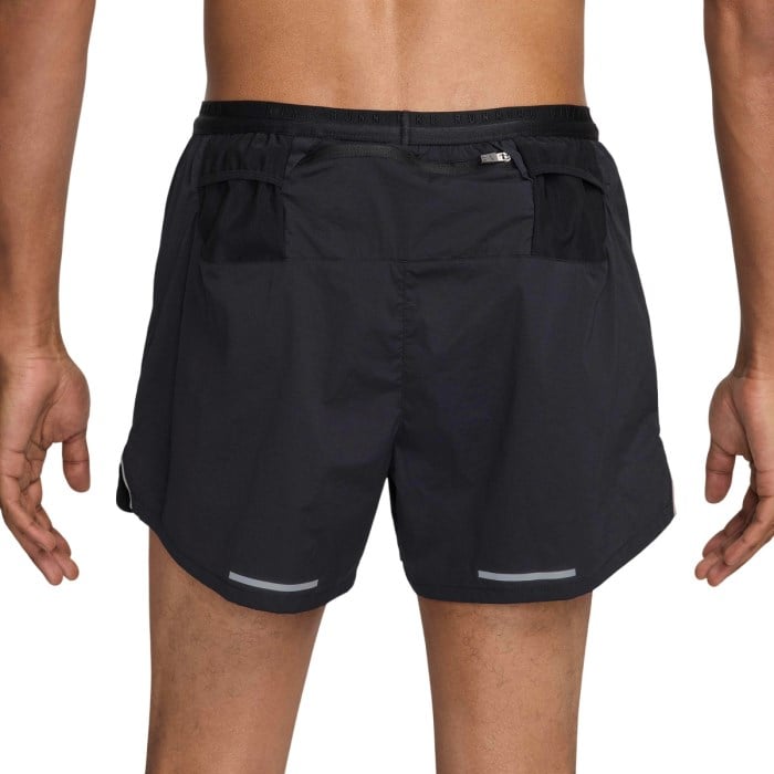 Nike Run Division Mens 4 Inch Shorts - Black/Black