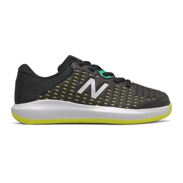 New Balance 696v4 Kids Tennis Shoes Black/Lime RunDNA