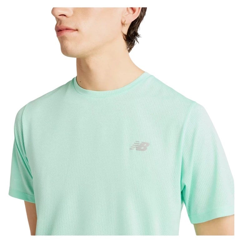New Balance Athletics Mens Running T-Shirt - Bright Mint - image 3