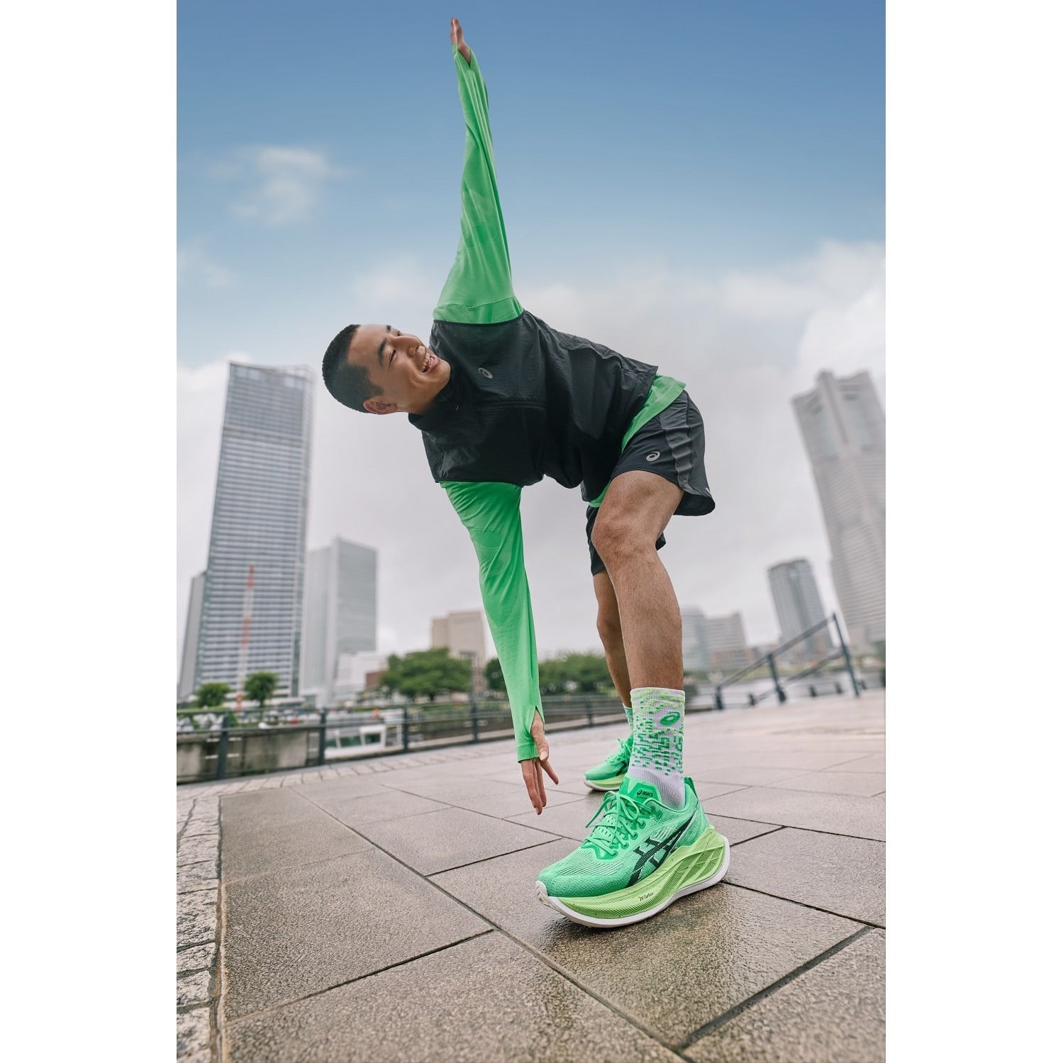 Asics Superblast 2 Ekiden - Unisex Running Shoes - Vital Green/Black