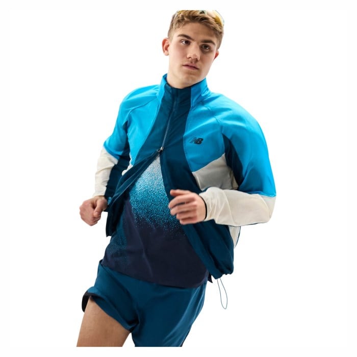 New Balance RC Essential 5 Inch Mens Shorts - Storm/Sea - image 5