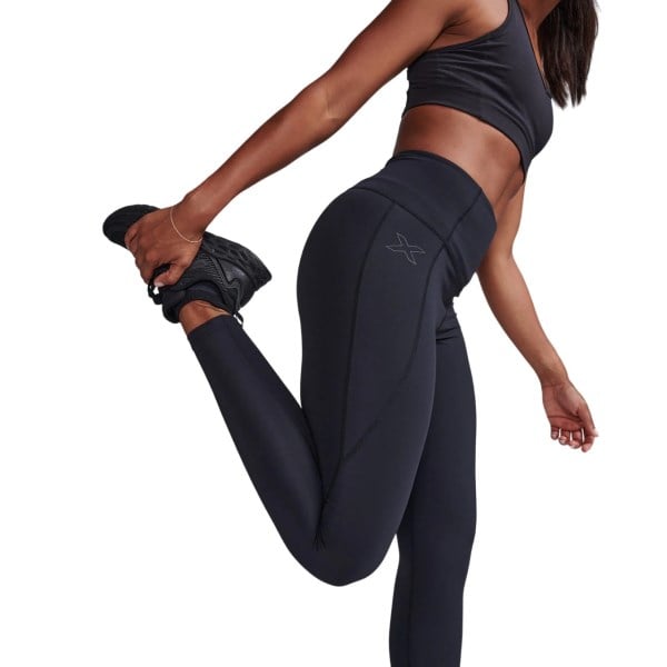 2XU Form Soft Touch Hi-Rise Womens Compression Tights - Black/Black