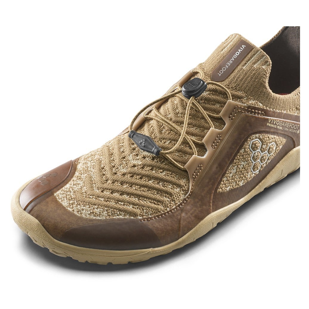 Vivobarefoot Primus Trail Knit FG Grounding - Mens Trail Running Shoes - Wood - image 3