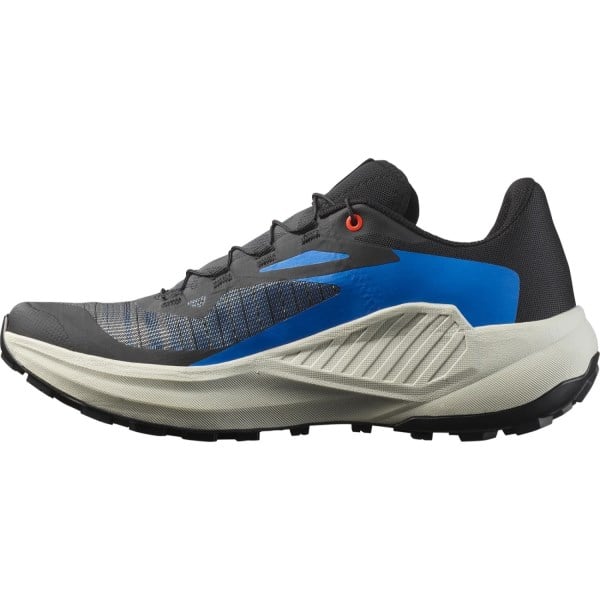 Salomon Genesis - Mens Trail Running Shoes - Black/French Blue/Cherry Tomato