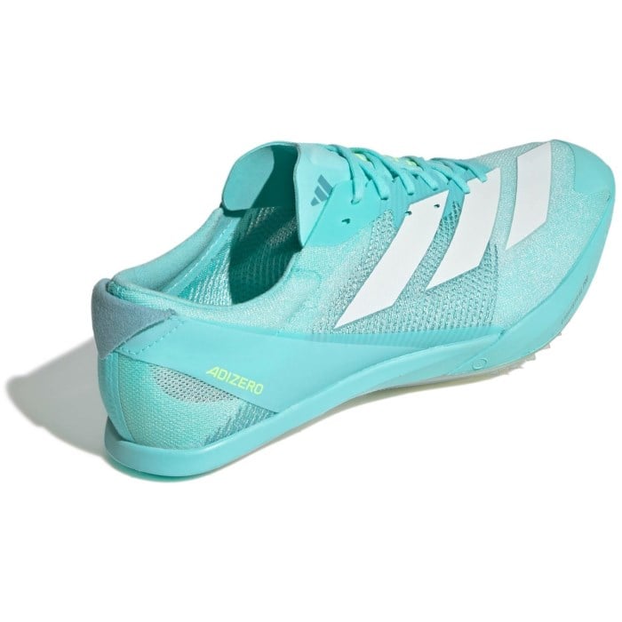 adidas Adizero Finesse - Unisex Sprint Track Spikes - Flash Aqua/Zero Metallic/Lucid Lemon