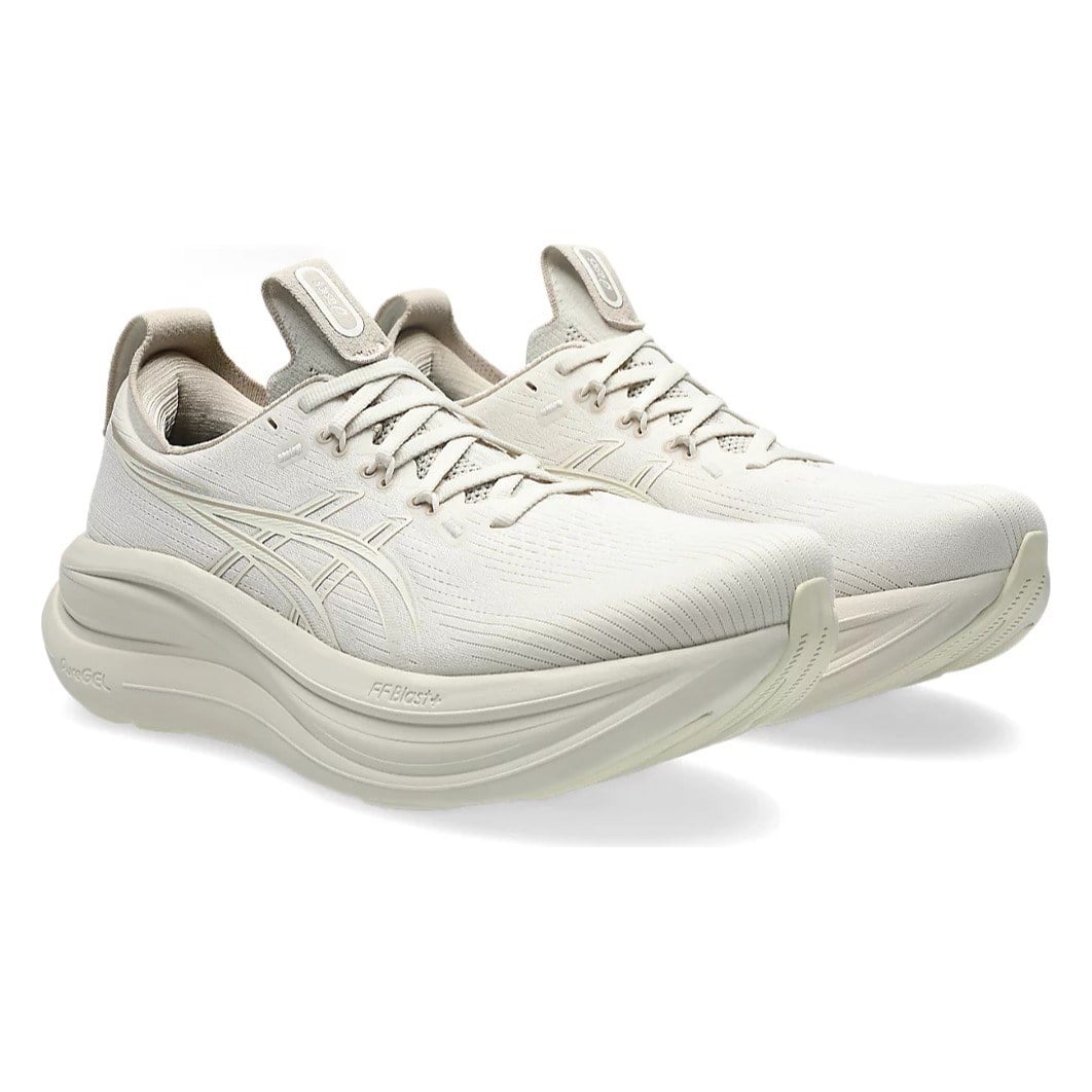 Asics Gel Nimbus 28 - Mens Running Shoes - Soft Oat/Cream - image 6