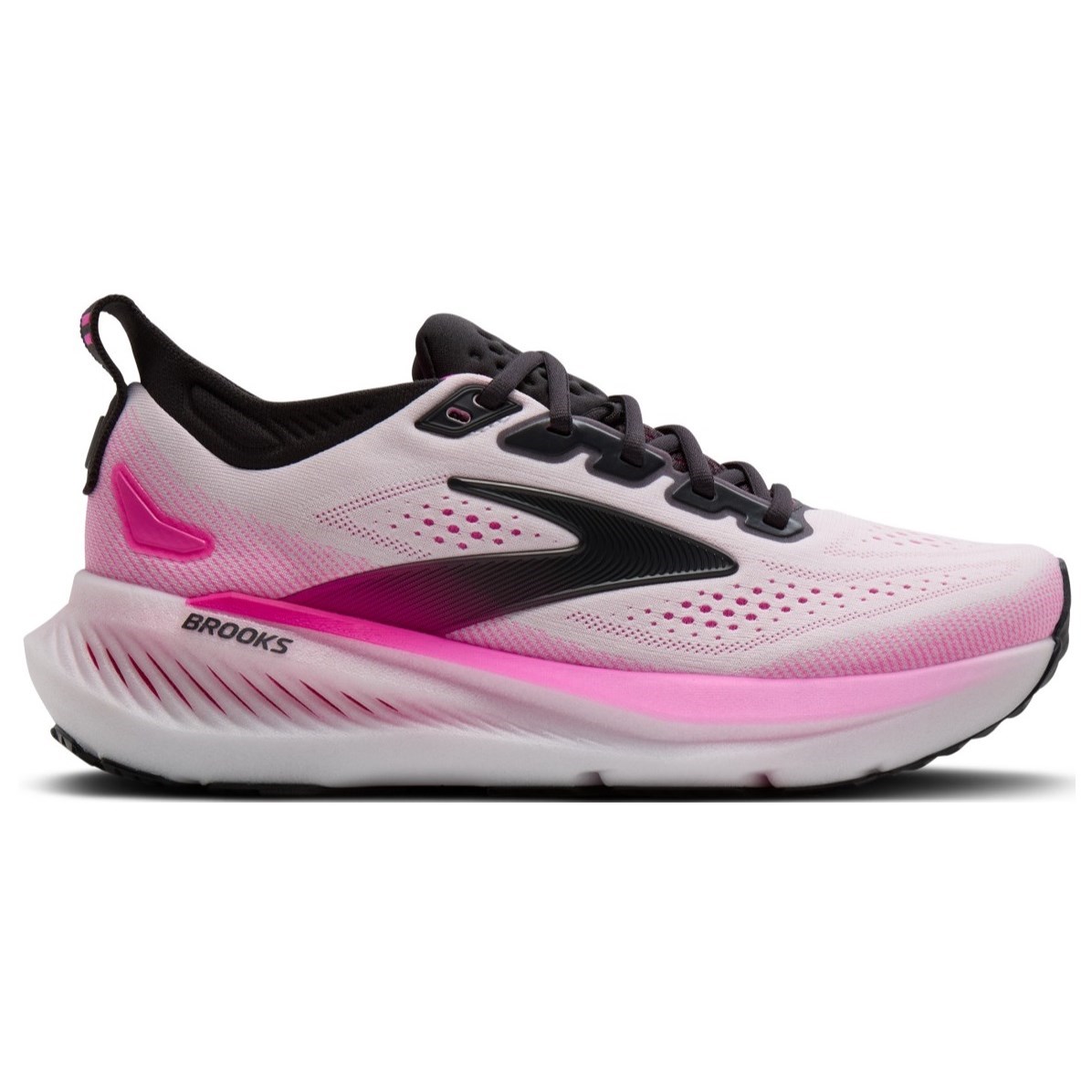 Brooks Glycerin 23 - Womens Running Shoes - White/Phantom/Pink