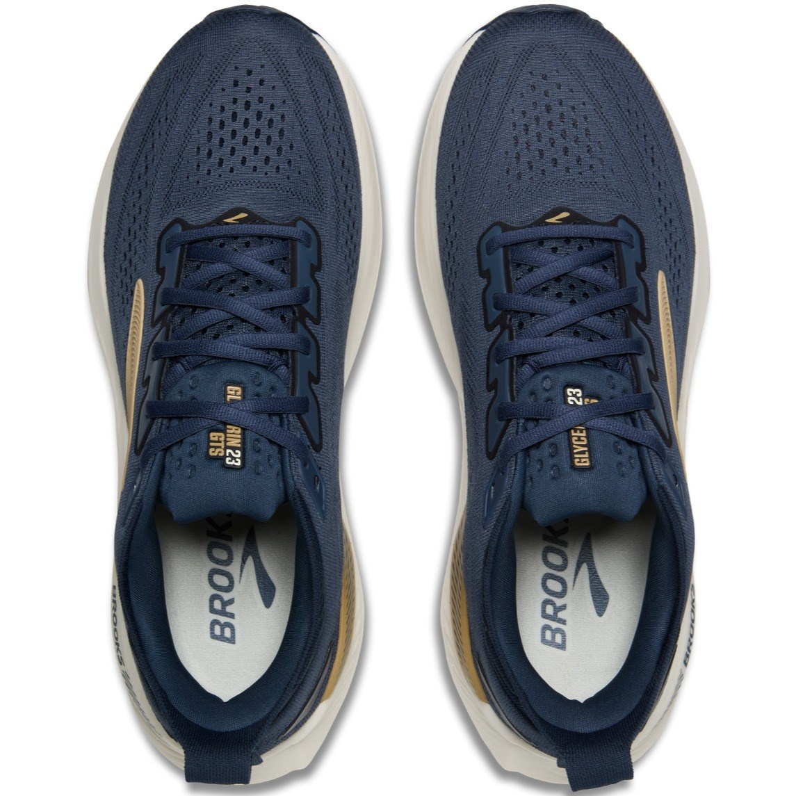 Brooks Glycerin GTS 23 - Mens Running Shoes - Blue/Spellbound/Starfish