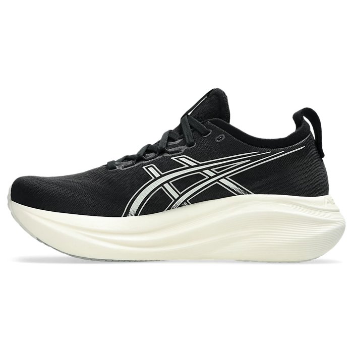 Asics Gel Nimbus 27 - Mens Running Shoes - Black/Lake Grey