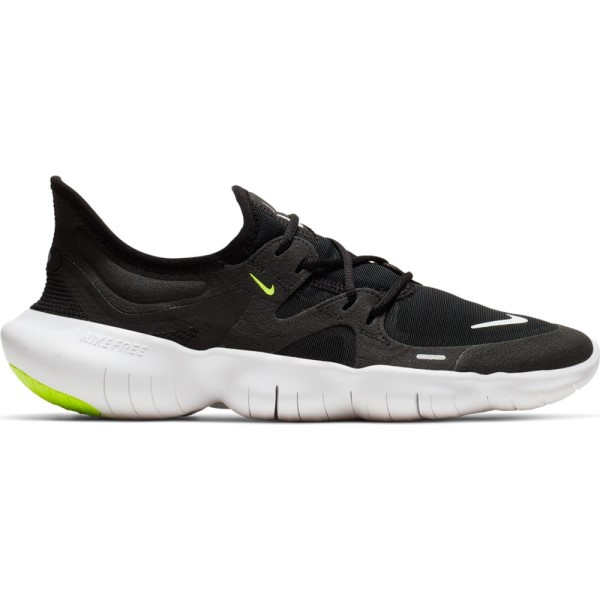 Nike Free RN 5.0 - Womens Running Shoes - Black/White/Anthracite/Volt