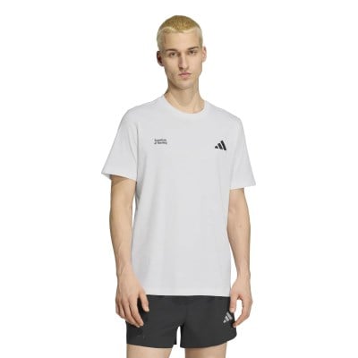 adidas Run Essentials Mens Graphic T-Shirt - White
