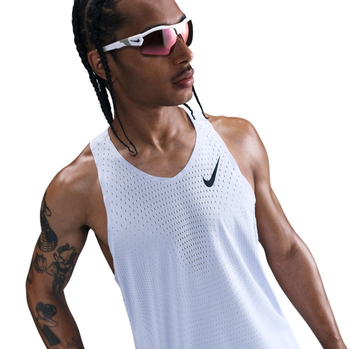 Nike Aeroswift Dri-Fit ADV Mens Running Singlet - Ghost/Black
