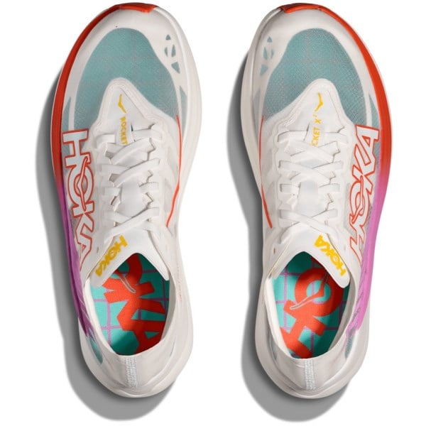 Hoka Rocket X 2 - Unisex Running Shoes - Frost/Lava