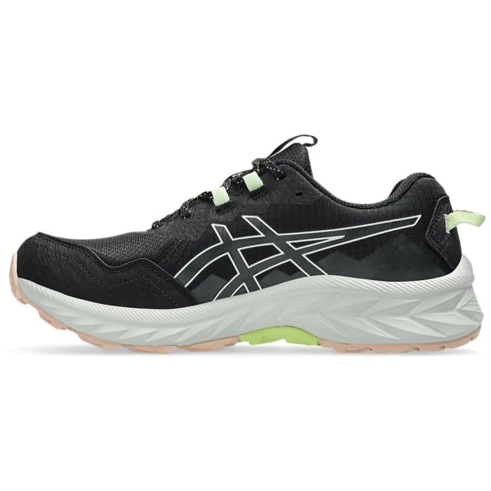 Asics Gel Venture 10 - Womens Trail Running Shoes - Black/Whisper Green