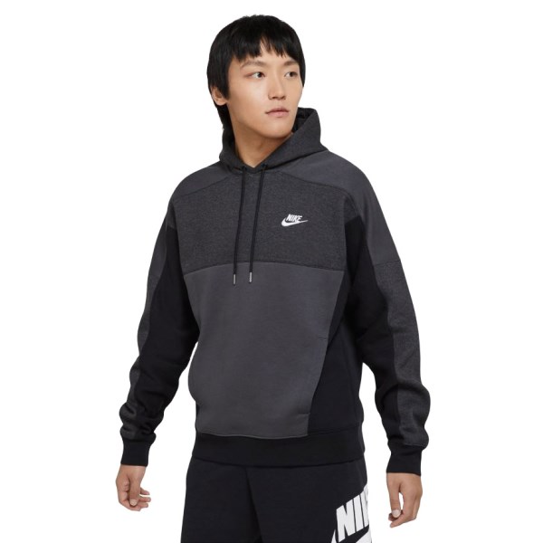 nike panel block hoodie