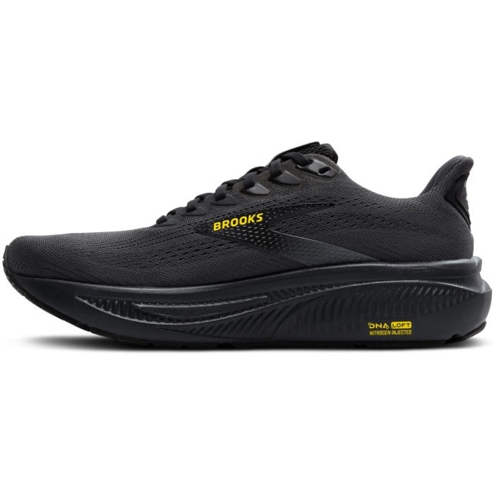 Brooks Ghost 17 - Mens Running Shoes - Ebony/Black/Yellow