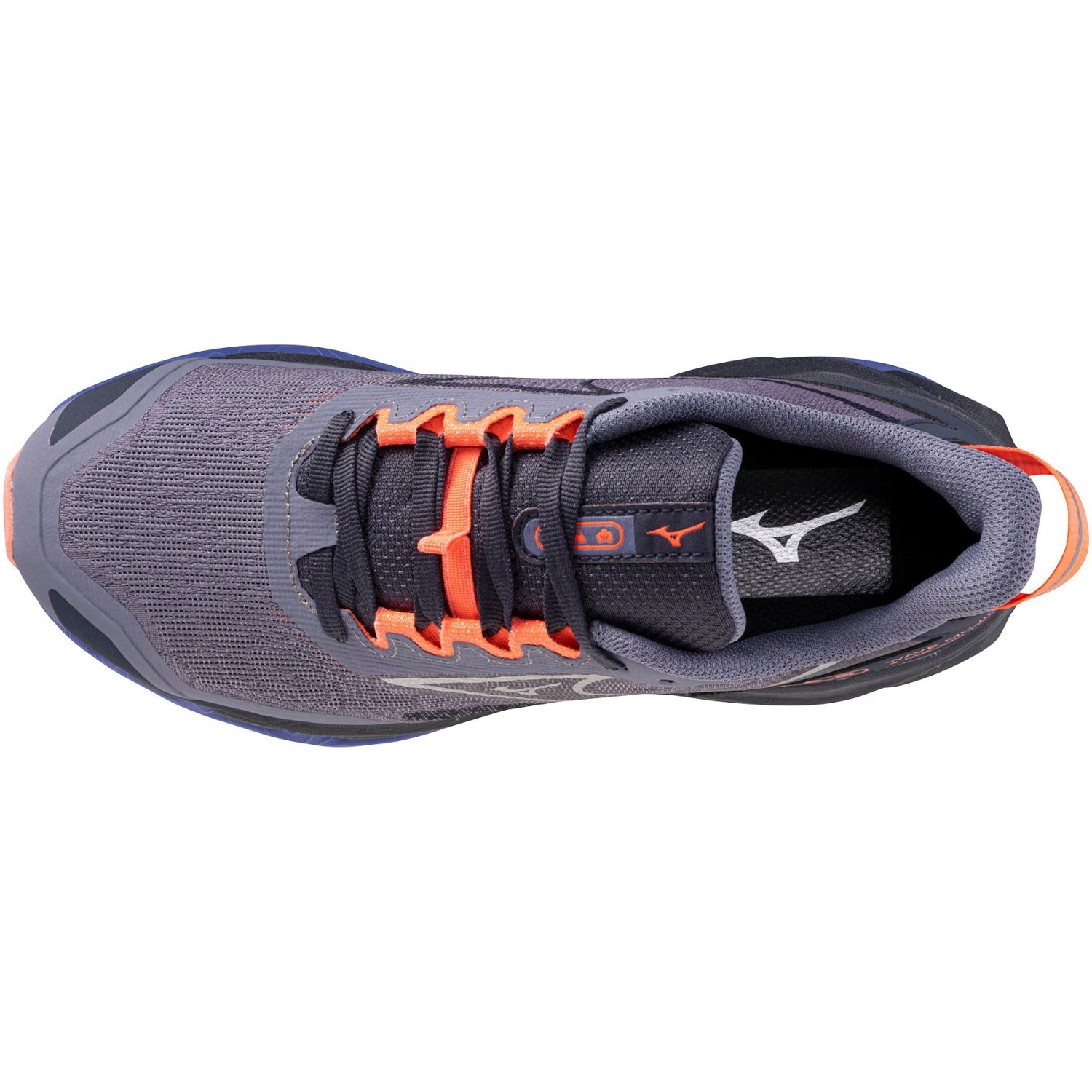 Mizuno Wave Mujin 11 - Womens Trail Running Shoes - Blue Granite/Silver/Striking Coral