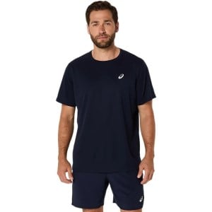Asics Silver Mens Short Sleeve Running T-Shirt