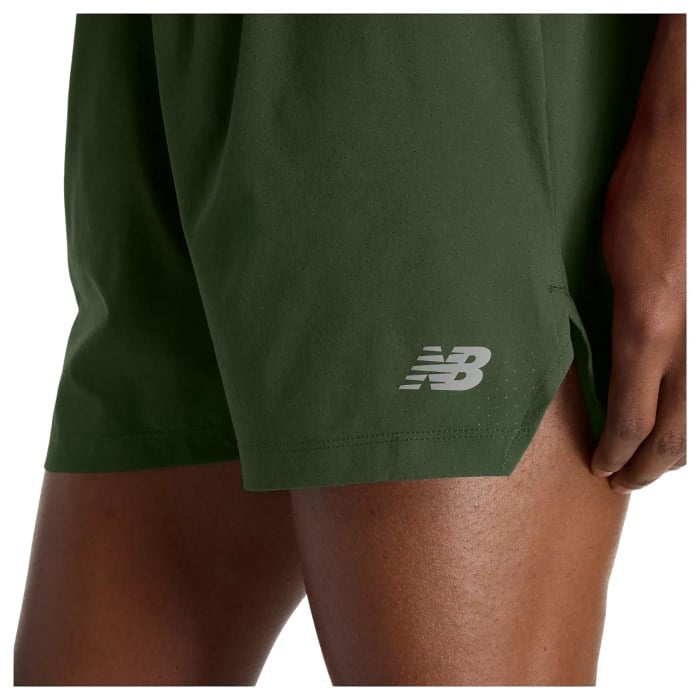 New Balance RC 5 Inch Mens Running Shorts - Dark Alpine Green