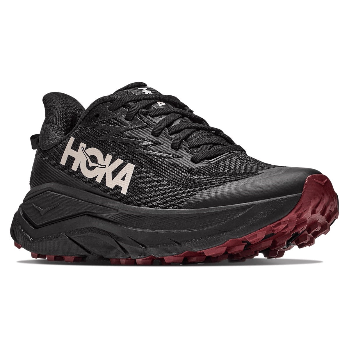 Hoka Challenger 8 GTX - Womens Trail Running Shoes - Black/Varsity Burgundy - image 2