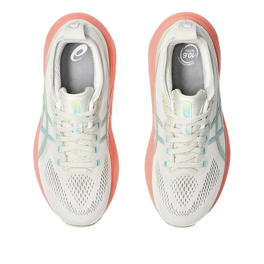 Asics Gel Kayano 31 - Womens Running Shoes - Birch/Energy Aqua