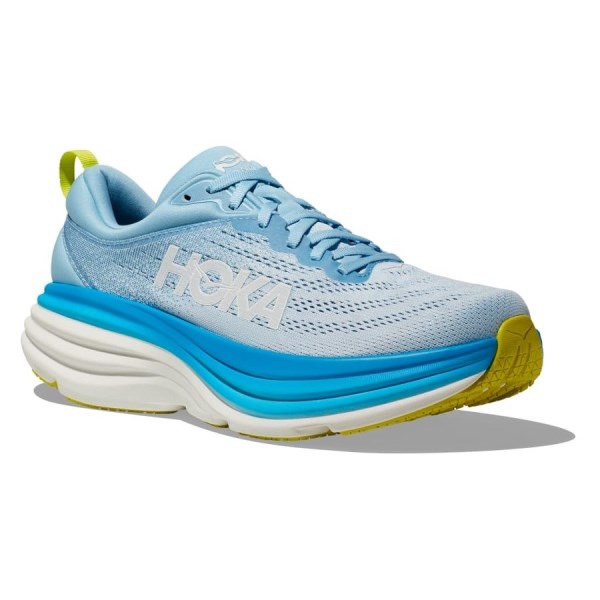 Hoka Bondi 8 - Mens Running Shoes - Airy Blue/Diva Blue