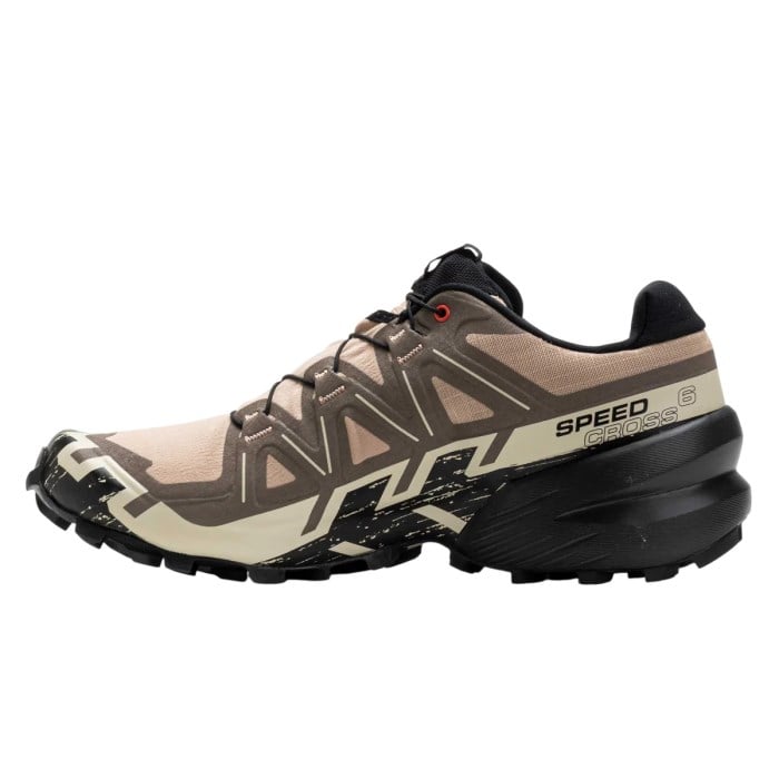 Salomon Speedcross 6 - Mens Trail Running Shoes - Natural/Black/Almond Milk