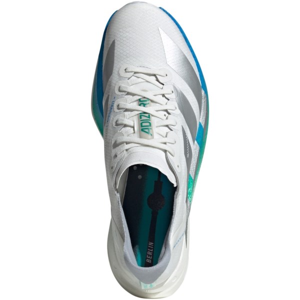 Adidas Adizero Adios Pro 4 Berlin - Womens Racing Shoes - Crystal White/Matte Silver/Glory Green