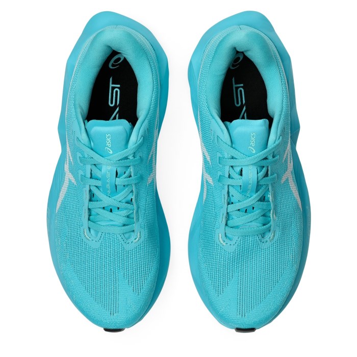 Asics Novablast 6 - Womens Running Shoes - Energy Aqua/White - image 4