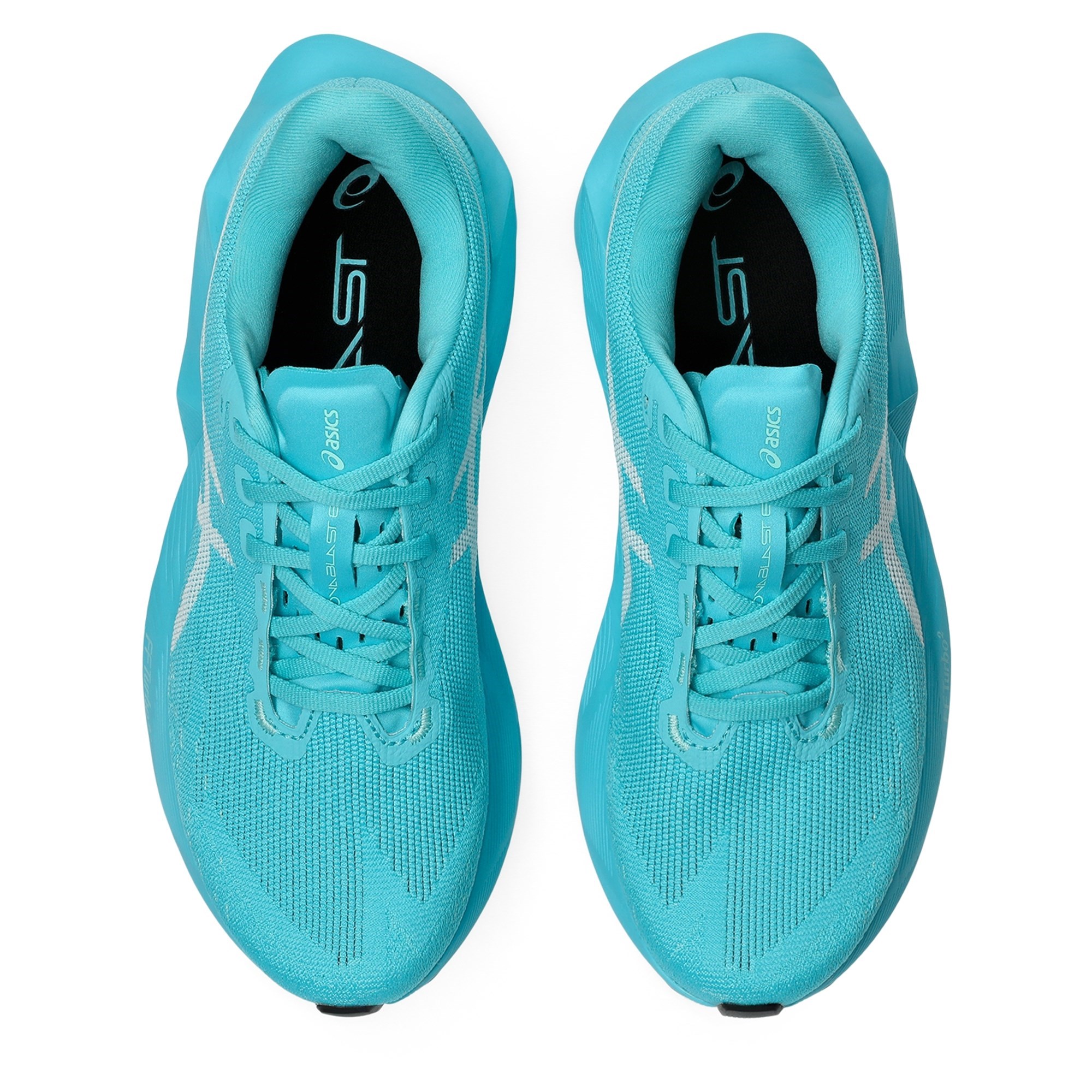 Asics Novablast 6 - Womens Running Shoes - Energy Aqua/White - image 4