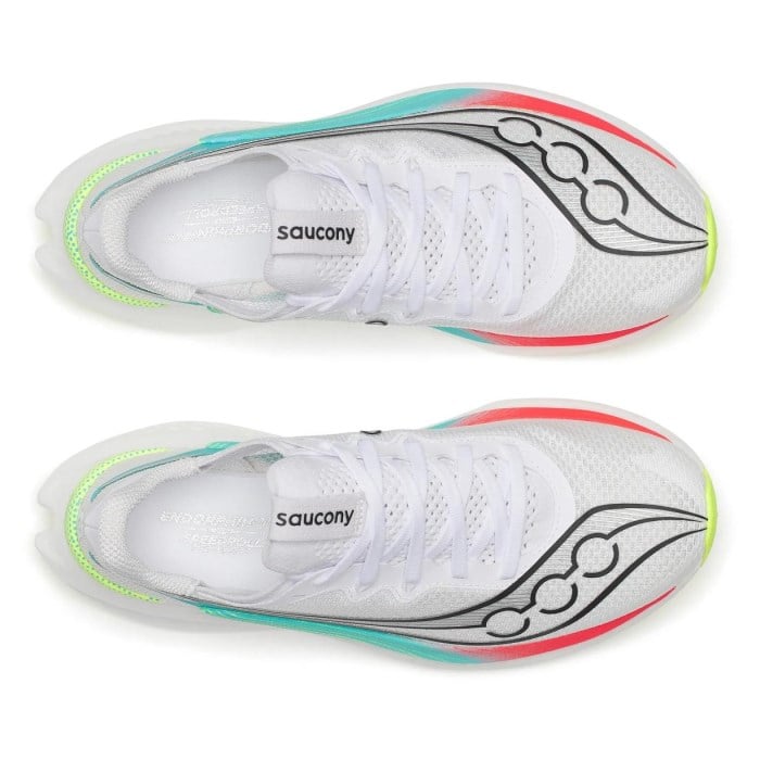 Saucony Endorphin Pro 5 - Womens Racing Shoes - White/Multi - image 5