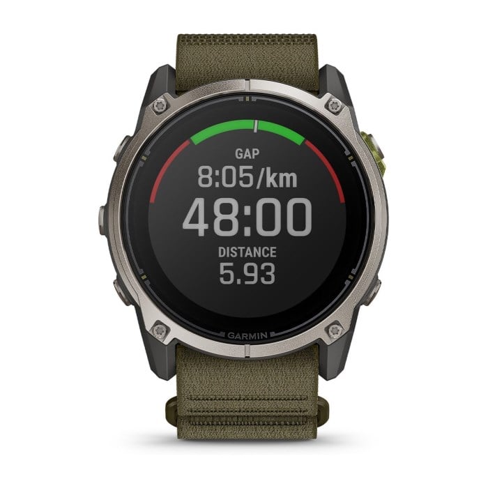 Garmin Enduro 4 Titanium GPS Smartwatch - Bare Titanium/Dark Olive - image 7
