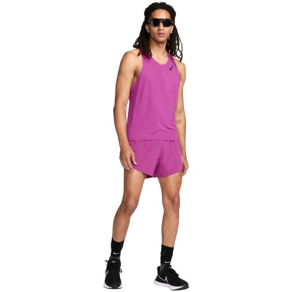 Nike Aeroswift Dri-Fit ADV Mens Running Singlet - Hot Fuschia/Black
