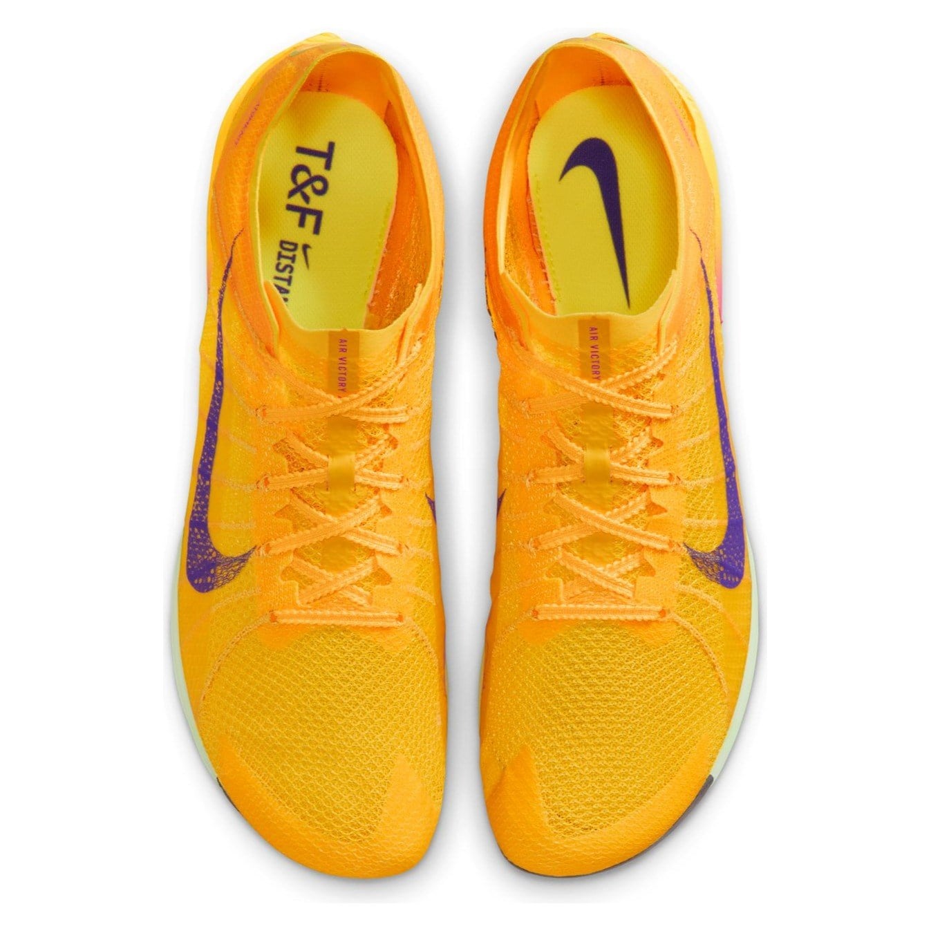 Nike Victory 2 - Unisex Mid Distance Track Spikes - Citron Pulse/Indigo Burst/Volt Ice