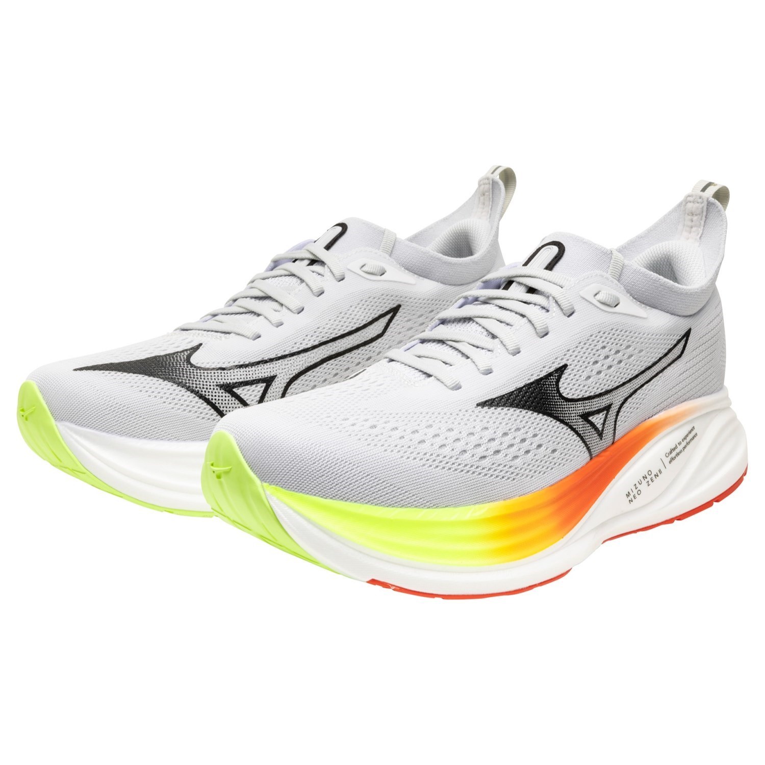 Mizuno Neo Zen 2 - Mens Running Shoes - Cloudscape/Black/Orange - image 6