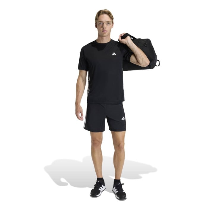 adidas Workout Essentials Mens 7 Inch Woven Shorts - Black/White