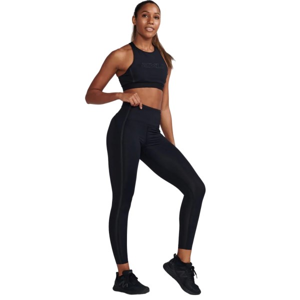 2XU Motion Shape Hi-Rise Womens Compression Tights - Black/Nero