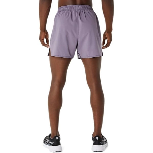 Asics Silver 5 Inch Mens Running Shorts - Lavender/Grey