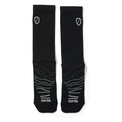 Norda Performance - Unisex Crew Socks - Black