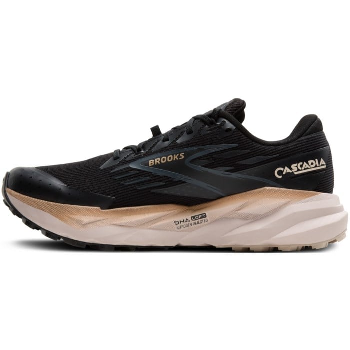 Brooks Cascadia 19 GTX - Mens Trail Running Shoes - Black/Ebony/Chateau Grey