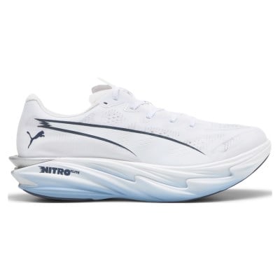 Puma Deviate Nitro Elite 4 - Mens Running Shoes - Puma White/Chambray