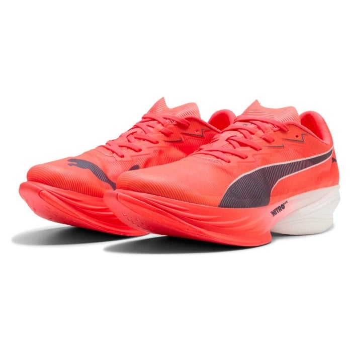 Puma Fast-R 3 Nitro Elite - Mens Racing Shoes - Ultra Red/Inky Depths/White - image 6