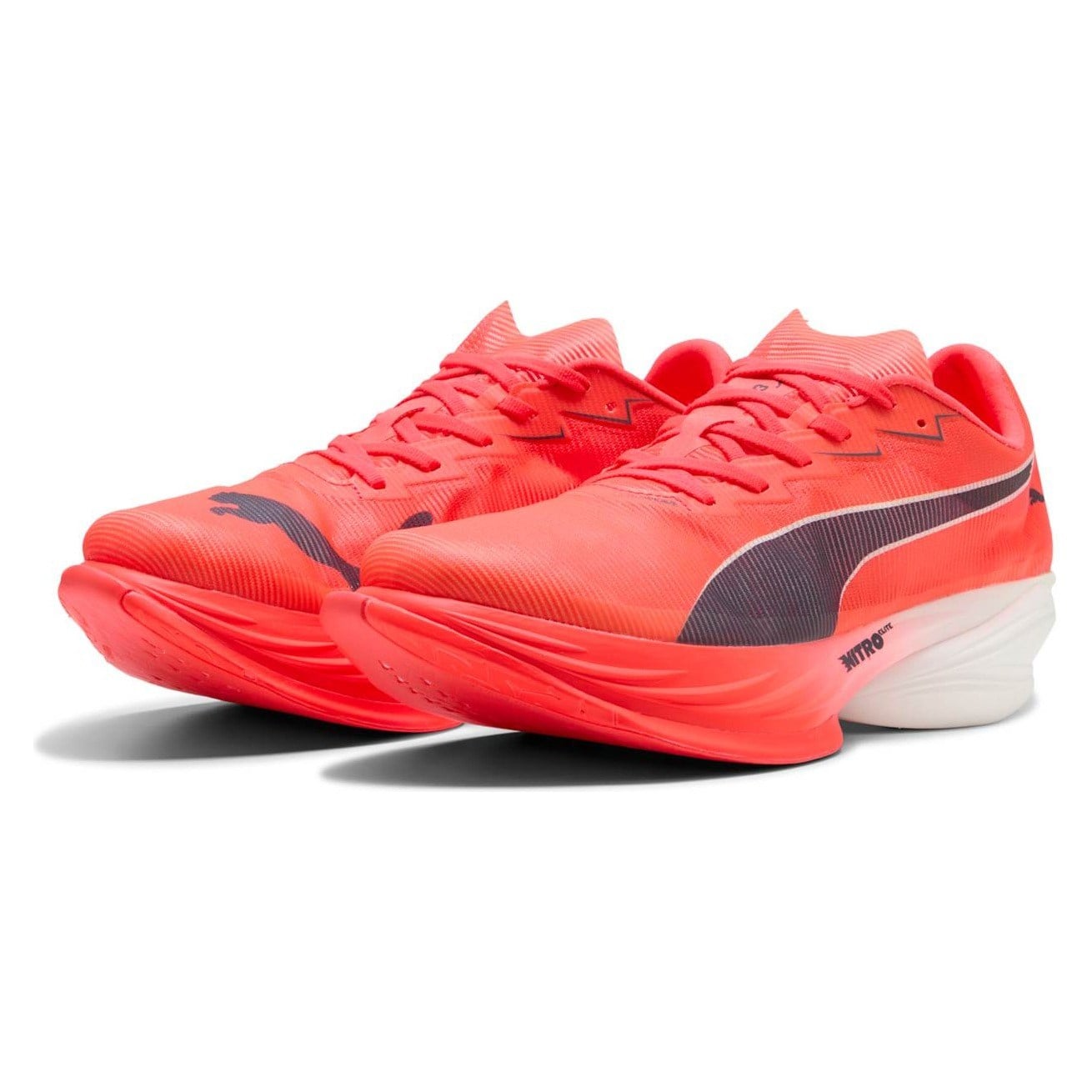 Puma Fast-R 3 Nitro Elite - Mens Racing Shoes - Ultra Red/Inky Depths/White - image 6