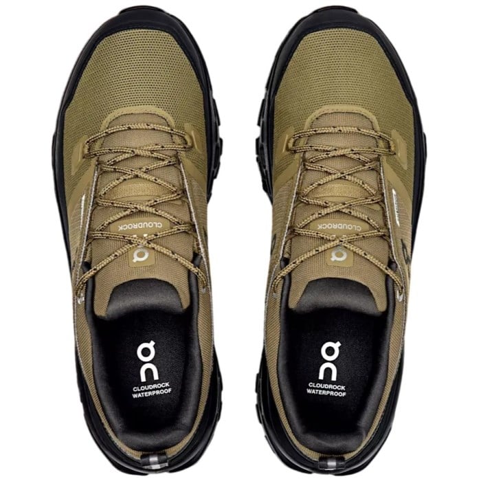 On Cloudrock Low Waterproof - Mens Hiking Shoes - Hunter/Black